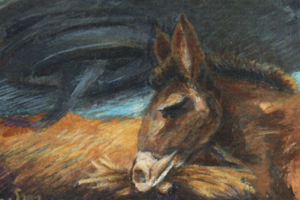 Donkey in Storm